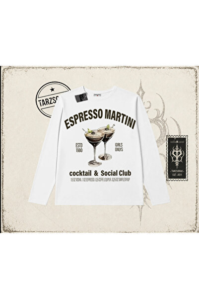 Tarzsokak Ženska majica Espresso Martini sa biciklističkim ovratnikom, dugih ...
