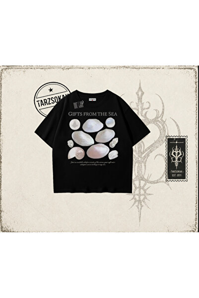 Tarzsokak Unisex pokloni iz mora, velika unisex majica, bela
