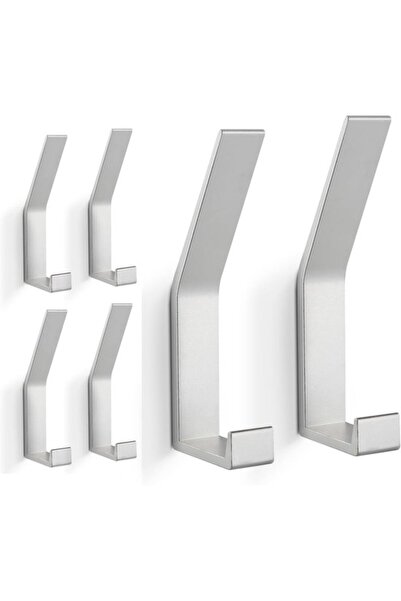 STARSTAR Coat hook set - 6 pieces - with concealed screws - suitable for bath...