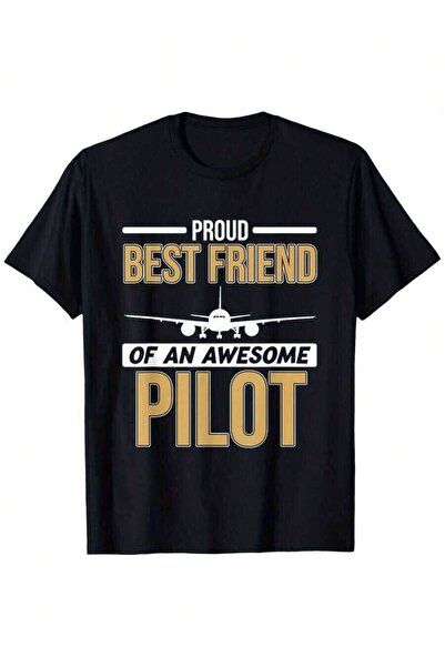 LİNA06 Proud Friend Of Pilot Airplane Aviation Helicopter Graphic Suitable Me...