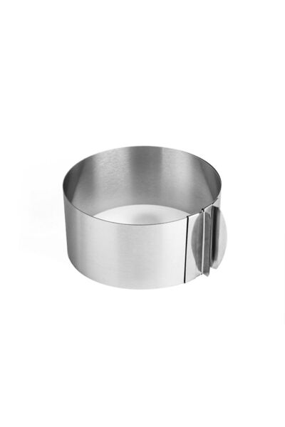 STARSTAR Adjustable Cake Ring 8 cm High Adjustable Stainless Steel Baking Rin...