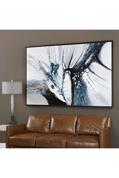 UTTERMOST لوحة قماشية مرسومة يدويًا بتصميم Go With The Flow