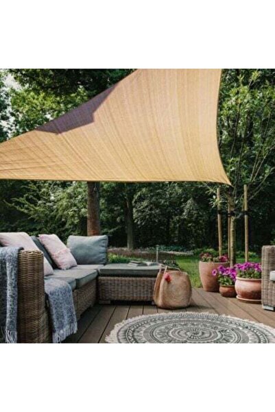STARSTAR 3x3x3 meter triangular sunshade sail, breathable high-density polyet...