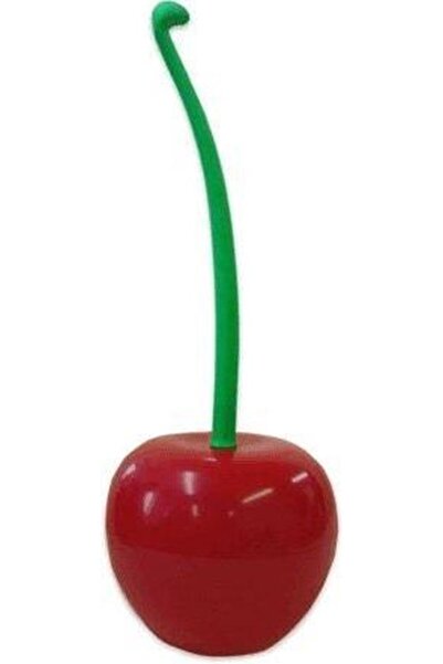 STARSTAR Cherry wood toilet brush with red bristles