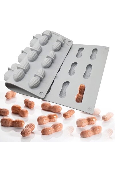 STARSTAR 2-pack of 24 peanut-shaped silicone chocolate cake molds, Geschikt v...