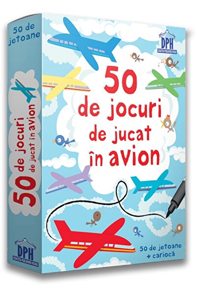 Didactica Publishing House 50 de jocuri de jucat in avion. 50 de jetoane
