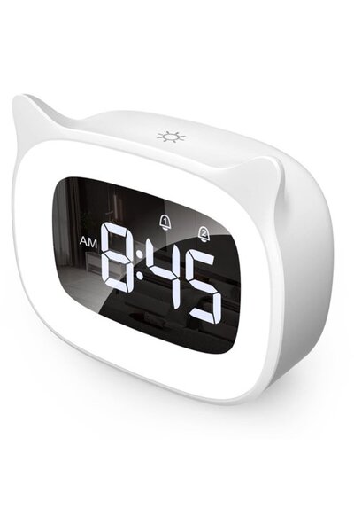 STARSTAR Light-Up Kids Dual Alarm Clock Radio with 18 Music Ringtones