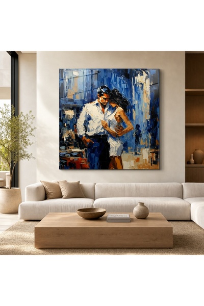 idora Romantic Dance Glass Painting |   Modern Wall Art, Uv Printing, Living ...