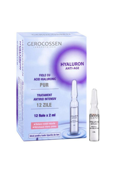 GEROCOSSEN Fiole cu Acid Hialuronic Pur - Hyaluron Anti-age, Laboratoires, 12...