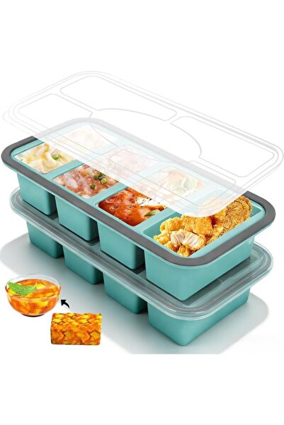 STARSTAR Silicone freezer container with lid - 2-pack - capacity 1000 ml - so...