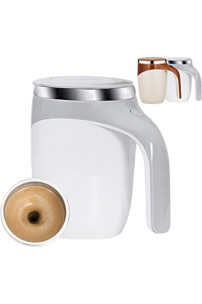 STARSTAR Rechargeable coffee mug with stirrer – Automatic stirring mug 380ml ...