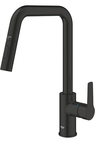 Grohe Start Spiralli Eviye Bataryası | Mutfak Bataryası | Mat Siyah | 306312430