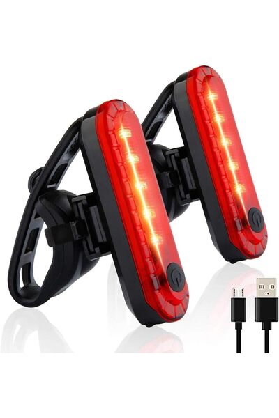 Morvena Picks Set de două stopuri de bicicletă ultra-luminoase, reîncărcabile...