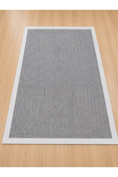 jut sisal Modern Düz Dokuma Leke Tutmaz Salon Mutfak Sisal Halı Antrasit