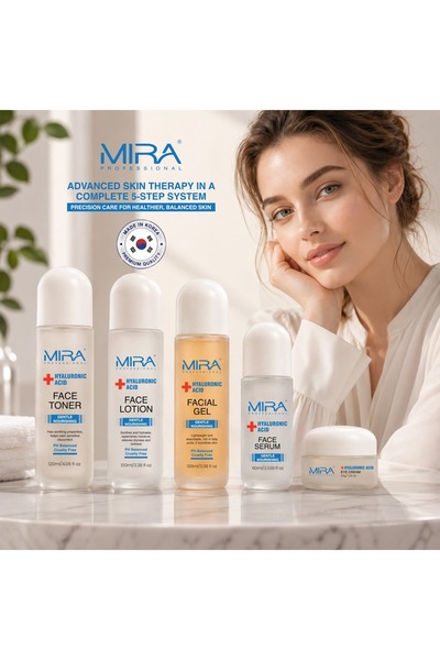 MIRA PROFESSIONAL Advanced Skin Therapy Set with Hyaluronic Acid | 5-Step Kor...