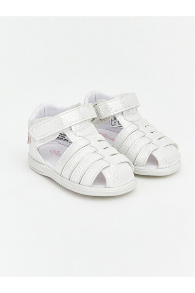 LC Waikiki Alita City Lcw Steps White Baby Girl Sandals with a Difference