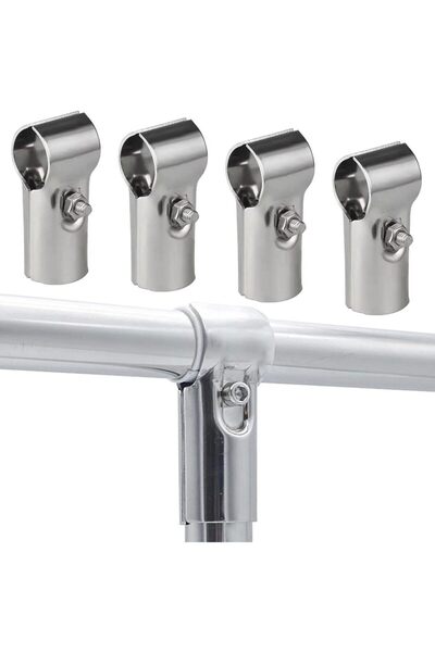 STARSTAR 4 T-clamp connectors, 25mm T-clamp, structural pipe connector, chain...