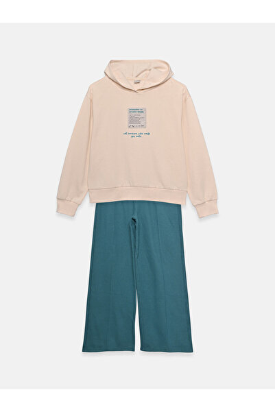 LC Waikiki Hooded Girls' Sweatshirt and Sweatpants