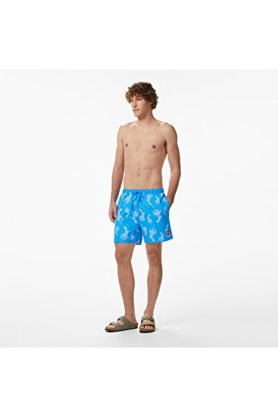 United4 Regular Fit Men's Blue Swim Shorts