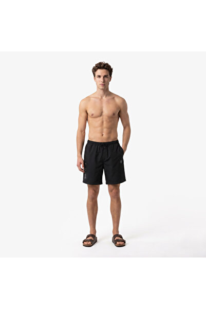 United4 Regular Fit Men's Black Swim Shorts