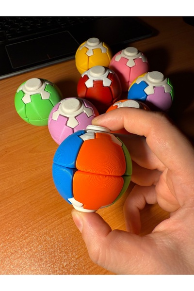 womistore Spin Ball Stres Giderici Dönen Top Oyuncak (Rastgele 1 Renk Gönderi...