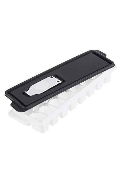 BAMI NETWORK Cutie din plastic cu capac gri pentru 16 cuburi de gheata