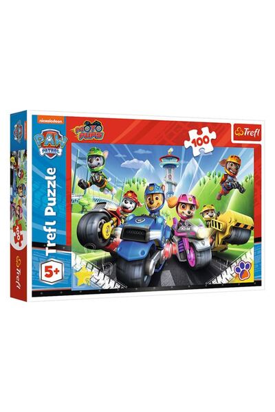 BAMI NETWORK Puzzle Paw Patrol cu Vehicule 100 Piese pentru Copii, Trefl