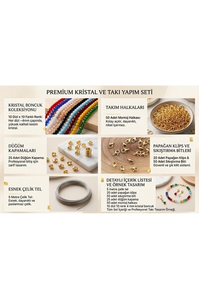 Ralp Moda Set de 10 CULORI de mărgele de cristal de 4 mm și materiale pentru ...