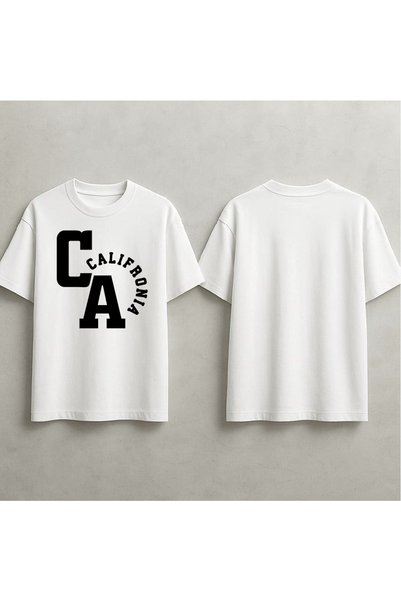 EFEVRA California Printed Oversized T-Shirt