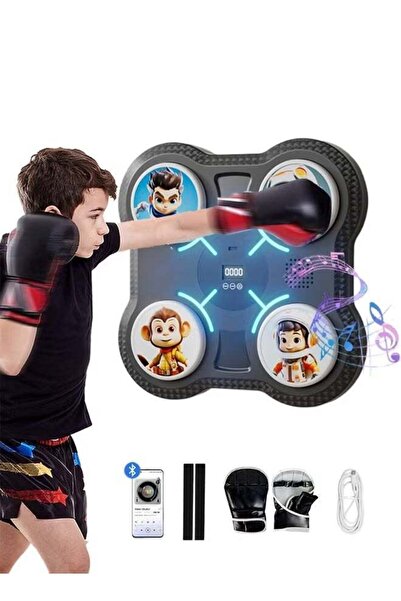 Gennext Music Boxing Machine for Kids Wall-Mounted Smart Punching Game Blueto...