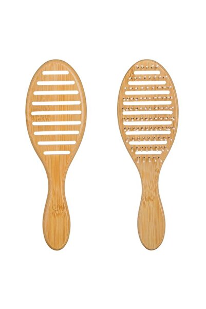 BAMI NETWORK Perie par ovala bambus 21cm pentru toate tipurile de par