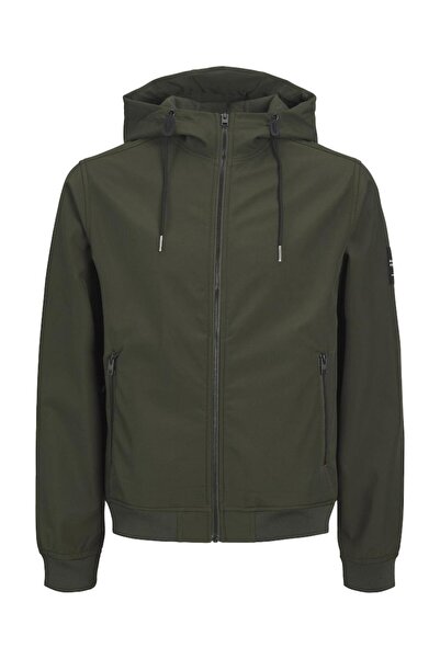 Jack & Jones Μπουφάν αντιανεμικό "Softcell" χακί