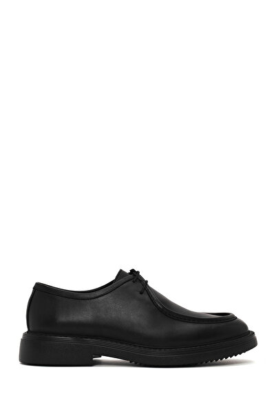Derimod Men's Black Lace-Up Leather Casual Shoes Wm630004Dv