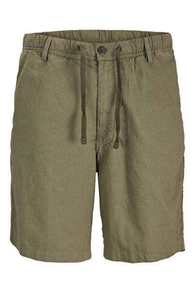 Jack & Jones Βερμούδα υφασμάτινη ανδρική "Jaiden" χακί
