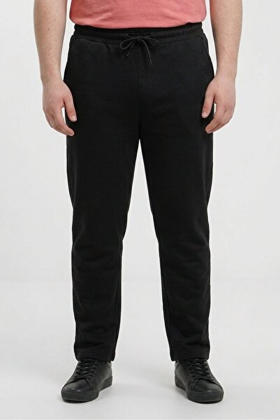 STEEL & JELLY Men Regular Fit Plain Straight Leg Pants, Black