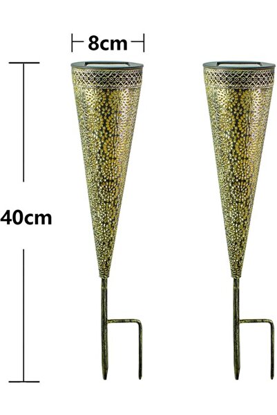 STARSTAR Solar-powered outdoor cone garden light