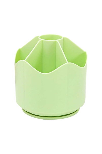 STARSTAR Green Rotating 6-Compartment Desktop Pencil Case Art Supplies Organi...