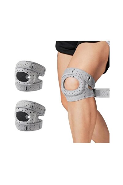STARSTAR 2-Pack Adjustable Patellar Knee Brace Straps (grey), orthopedic knee...
