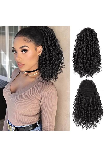 STARSTAR Synthetic hair extensions with fine curls, suitable for ponytails - ...