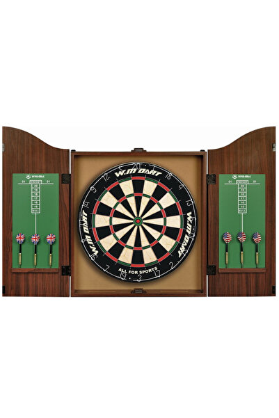 Winmax Win Max Πίνακας Βελών με Τρίχες σε Ξύλινη Θήκη Pirate 49115