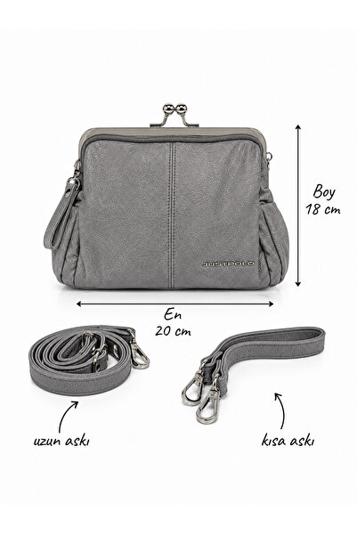 Just Polo Washable Leather Women's Shoulder and Hand Bag