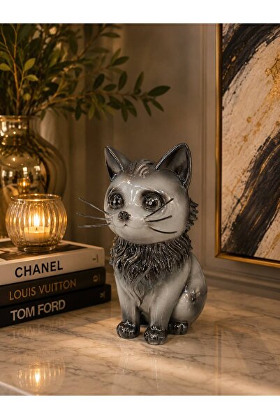 ersu store 23cm Kedi Biblosu Ev Ofis Dekoratif Hediyelik