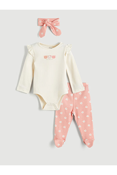 LC Waikiki Printed Baby Girls' Set 3 Pack