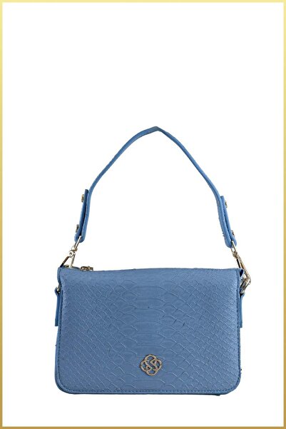 birizmoda Belly Women's Midi Size Hand and Shoulder Bag - Blue