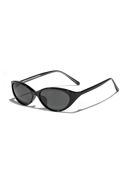 Toz Vintage Ovian Black Transparent Bone Frame Black Glass Vintage Retro Oval...
