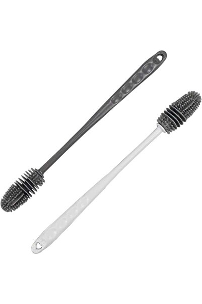 HXD Zoomlion SUPREME PRIME 2PCS Silicone Long Handle Cup Brush Set – Flexible...