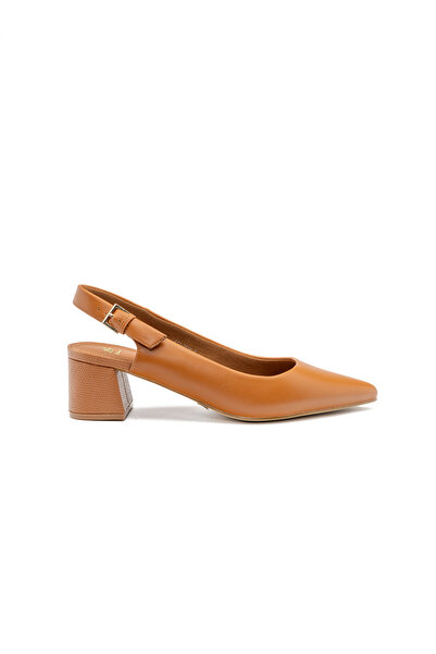 BATA Pointed Slingback Block‑Heel Shoes