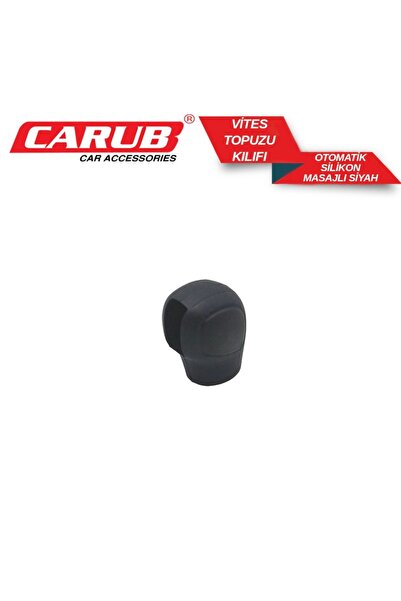 Carub Dsg Vites Topuz Kılıfı Silikon otomatik Vites Masajlı Siyah