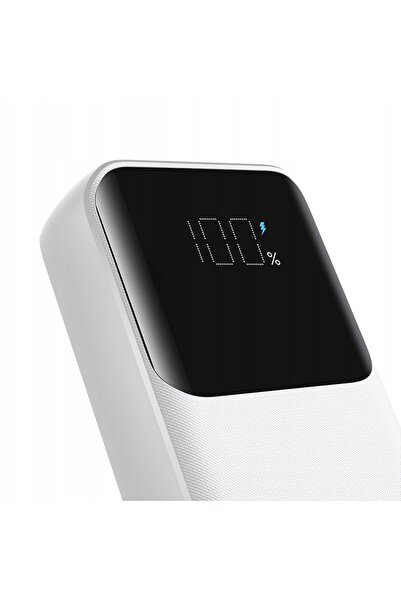 NO BRAND Mini power bank 10000mAh cu cabluri integrate JR-PBC06 30W alb