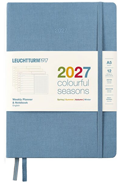 NO BRAND Agendă săptămânală punctată A5 2027 Leuchtturm1917 IARNĂ